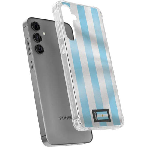 Argentina Soccer Flag Galaxy S24 Plus Clear Case